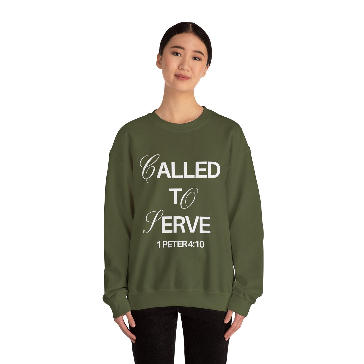 "Called To Serve" Unisex Heavy Cotton Sweatshirt